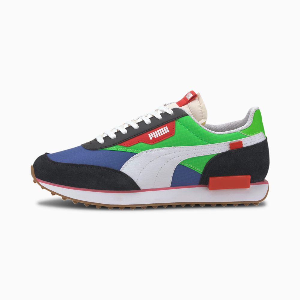 Puma Future Rider Play On Női Sportcipő - Fekete/Zöld ( Hungary - VGCXZ8623 )